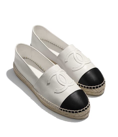 chanel womes espadrilles|Chanel espadrilles black and white.